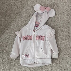 Toddler Minnie Zip Up Sweatshirt